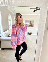 Load image into Gallery viewer, Aria Colorblock Stripe Top