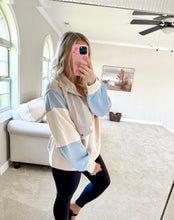 Load image into Gallery viewer, Kai Colorblock Half Snap Sweatshirt
